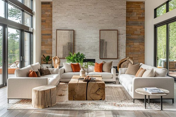 Quels matériaux privilégier pour une décoration de salon à la fois moderne et chaleureuse ?